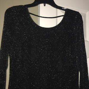 Black sparkling dress